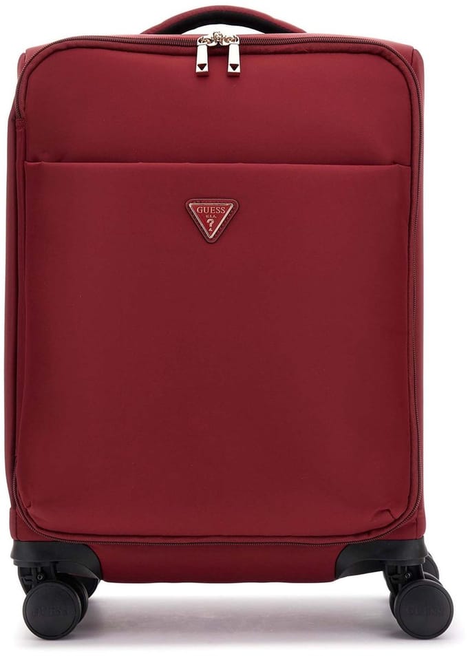 GUESS trolley Follie 18 In 8-Wheeler Rust Red donkerrood 52cm