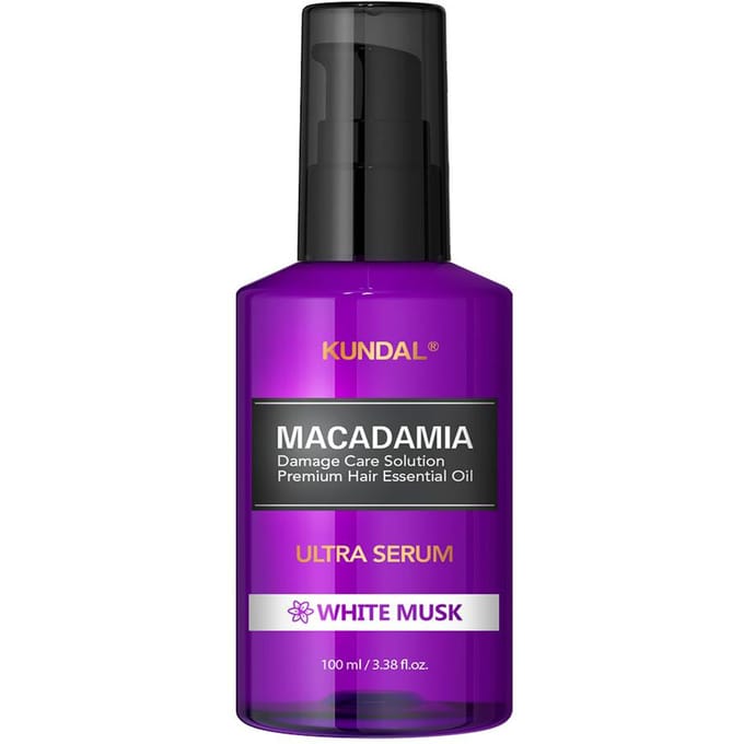 Kundal, Macadamia, Sérum Ultra, Parfum Musc Blanc, 100 ml (3,38 onces liquides) black