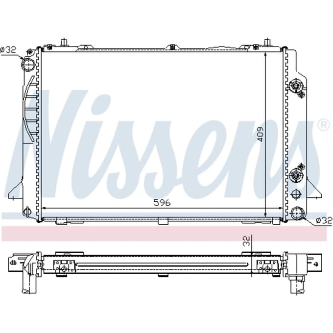 Radiator, motorkoeling NISSENS 60469A