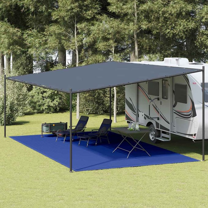vidaXL - Tenttapijt - 400x600 - cm - HDPE - blauw