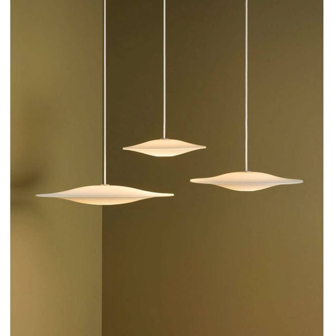 Piet Hein Sinus 550P Hanglamp Opaal met Wit Snoer