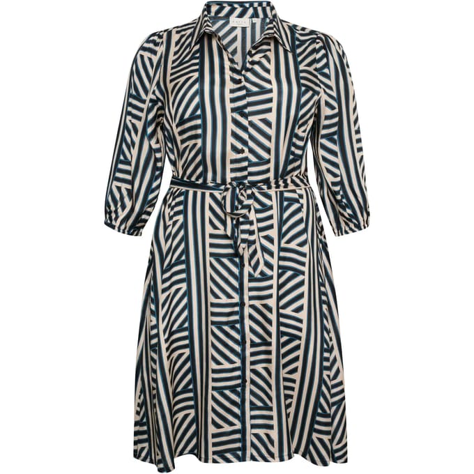 Jurk met opdruk voor vrouwen KAFFE Curve Fia Shantoon