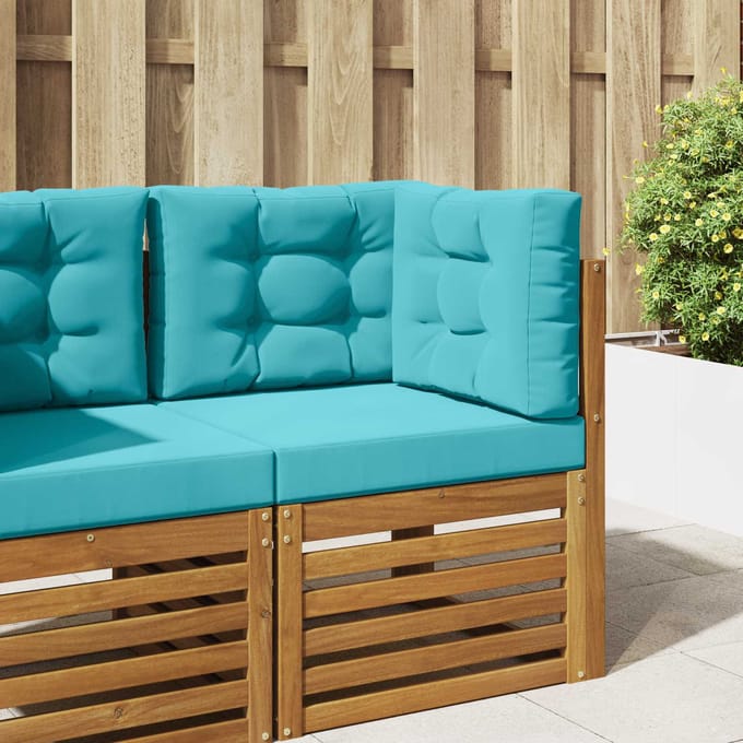 vidaXL Buiten bankkussen Polyester Turquoise 60 x 60 cm