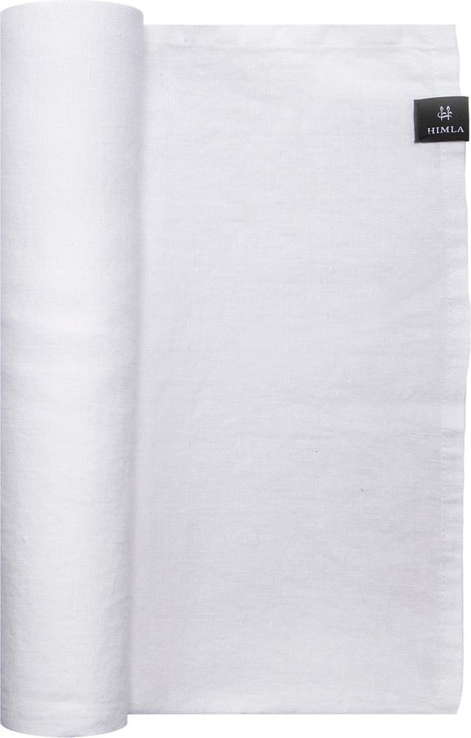 Himla Sunshine tafelloper linnen - white