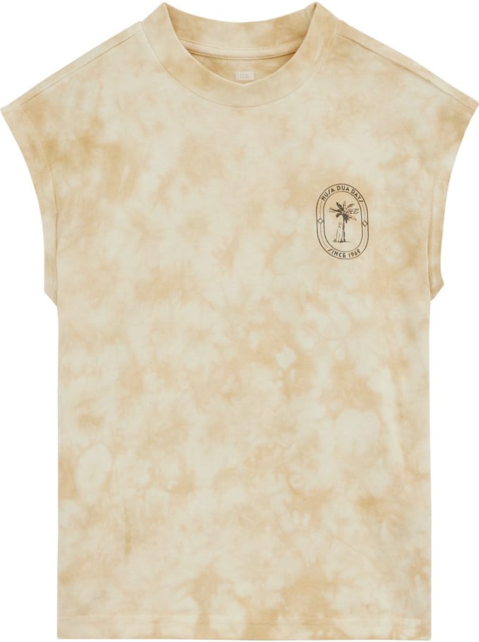 WE Fashion Jongens oversized singlet met tie-dye