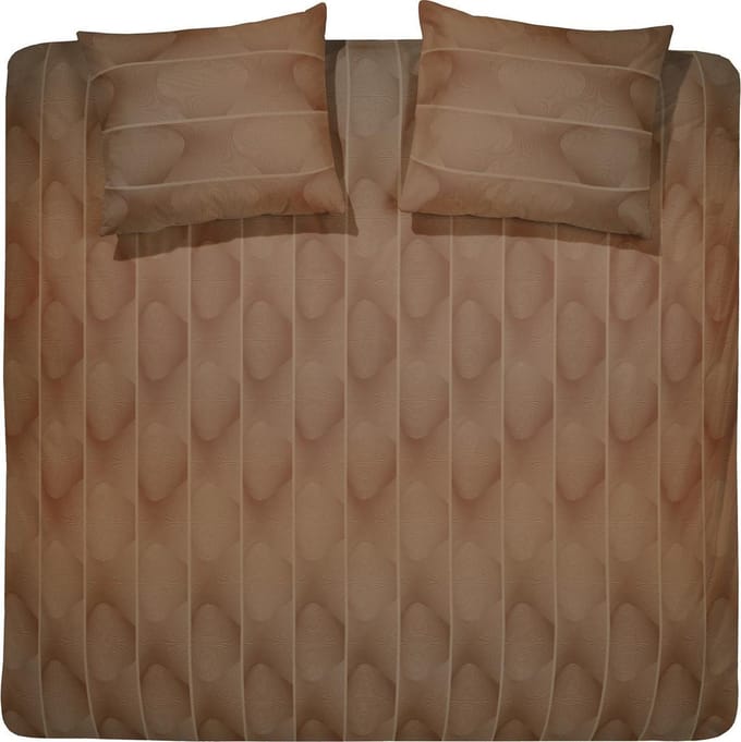 //Damai Dekbedovertrekset satijn 200 x 200/220 cm norma gold brown