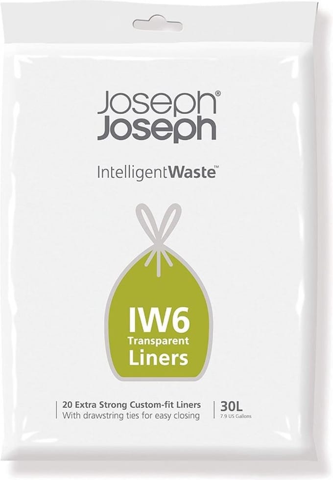 Joseph Joseph Intelligent Waste Afvalzakken Transparant - IW6 - 30 L - 20 Stuks