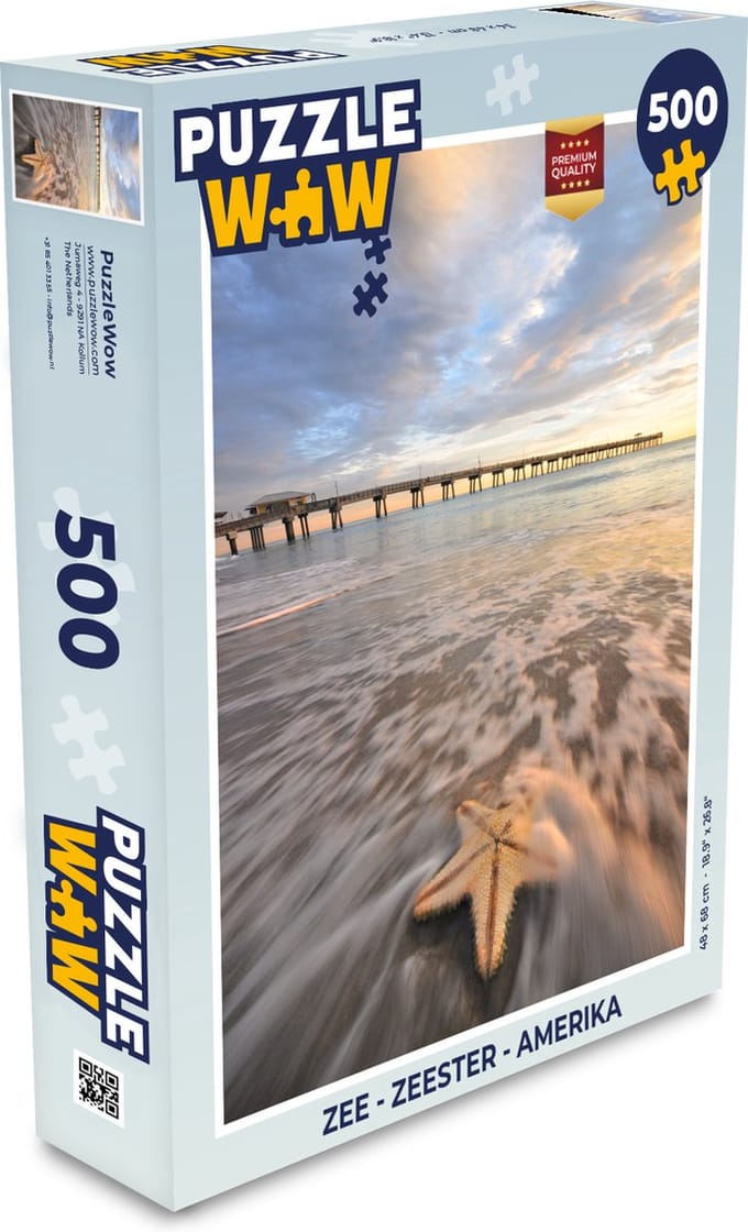 Puzzel Zee - Zeester - Amerika - Legpuzzel - Puzzel 500 stukjes