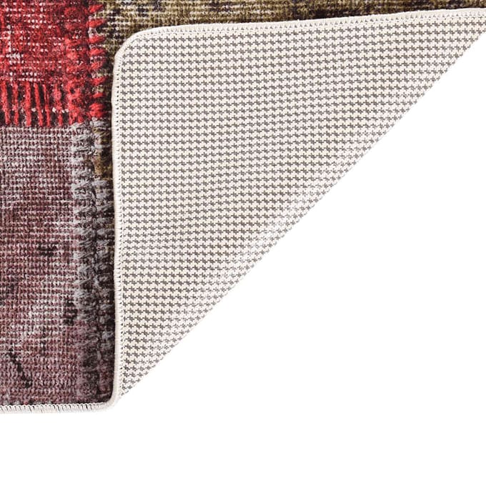 vidaXL - Vloerkleed - wasbaar - patchwork - 160x230 - cm - meerkleurig