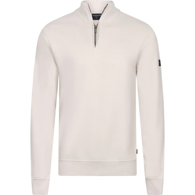 Cavallaro Napoli Trui Diagono Half Zip Sweat Kitt / male