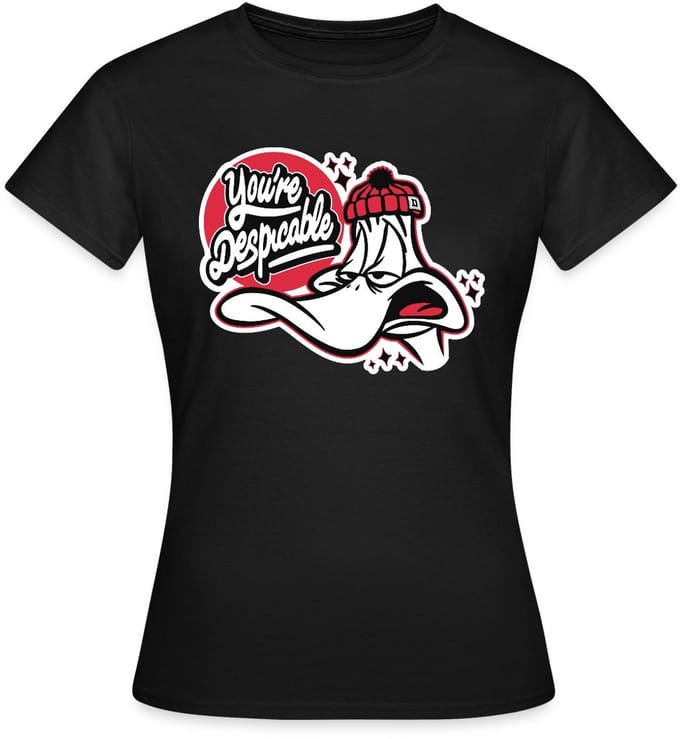 Looney Tunes Daffy Duck Despicable T-Shirt Dames
