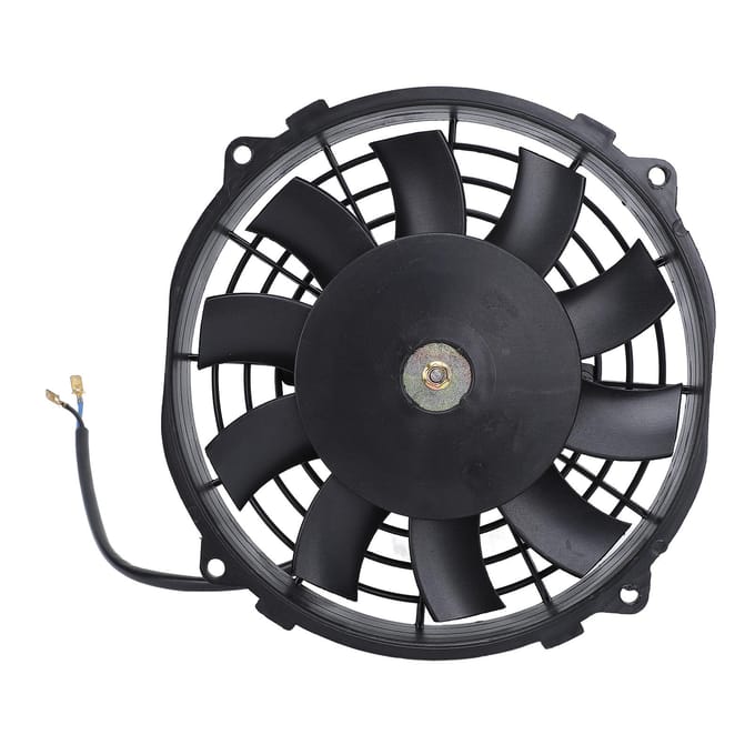 7 Inch Dunne Ventilator 12V 80W 10 Bladen Hoge Prestaties Universele Push Pull Elektrische Radiator Koelventilator voor Voertuig black