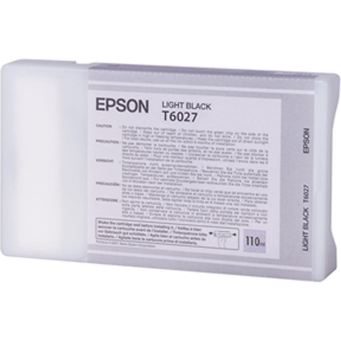 Epson T6027 inktcartridge licht zwart (origineel)