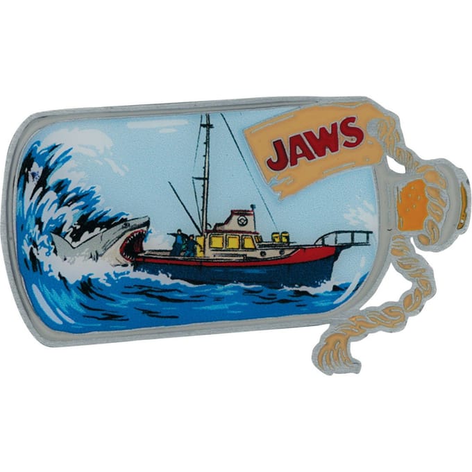 Jaws Pin Badge 50th Anniversary Ship in Bottle