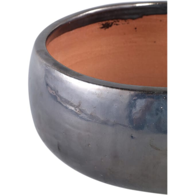 PTMD - Pot Nayaa - Zilver - 30x30x14cm - Set van 2