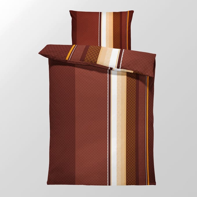 Dekbedovertrek Flanel - Winter - 1 persoon - 140 x 200 cm - Sonja Chocolats