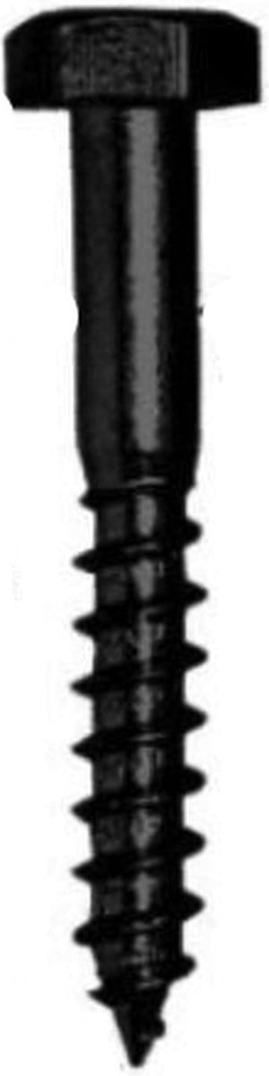Wovar Houtdraadbouten Zwart M8 x 30 mm | Per 25 Stuks