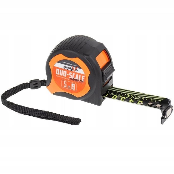 Motief DUO-SCALE rolmaat met magneet, 5 meter