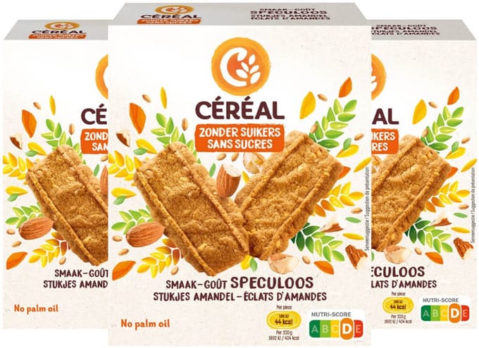 Céréal Speculoos met Stukjes Amandel - 3 x 110 gr - Voordeelverpakking