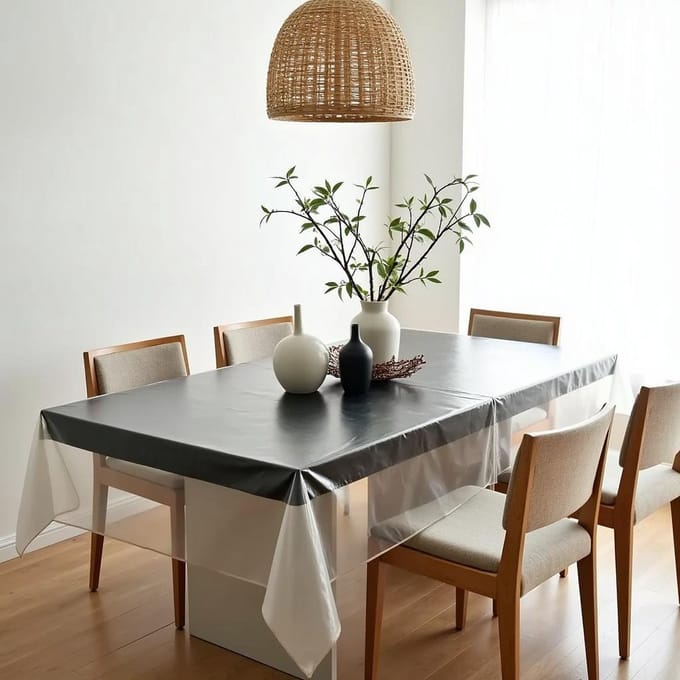 Raved Transparant Tafelzeil 140x100 cm - PVC - Glashelder - Afwasbaar & Beschermend