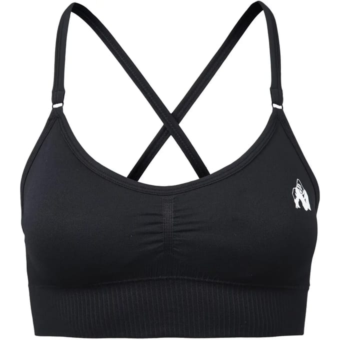 Gorilla Wear Olivia Seamless Sportbeha - Zwart - M/L