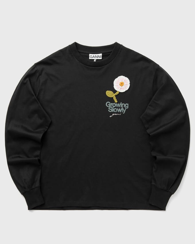 Basic Cotton Jersey Long sleeve crochet patch