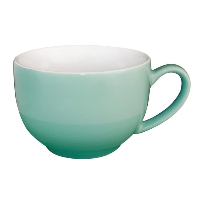 Olympia Café cappuccinokoppen aqua 34cl (12 stuks)