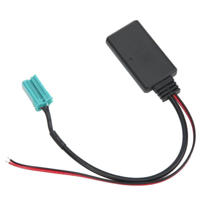 Câble Adaptateur Audio Auxiliaire Module Bluetooth pour Voiture pour Clio Espace Kangoo Megane Scenic Trafic black