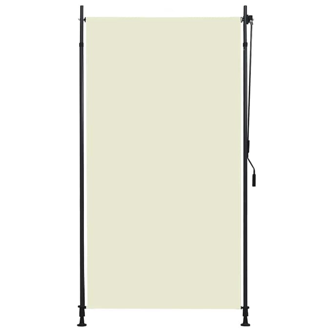 vidaXL - Rolgordijn - voor - buiten - 120x270 - cm - crème