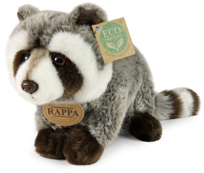 Rappa Eco Friendly Serie - Pluchen Wasbeer - 22 cm - Grijs