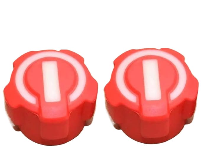 Manometer Wielknop - Klimaatregeling Bediening - Auto Onderhoud - Comfortabele Grip - 3.5 cm Diameter - Rood