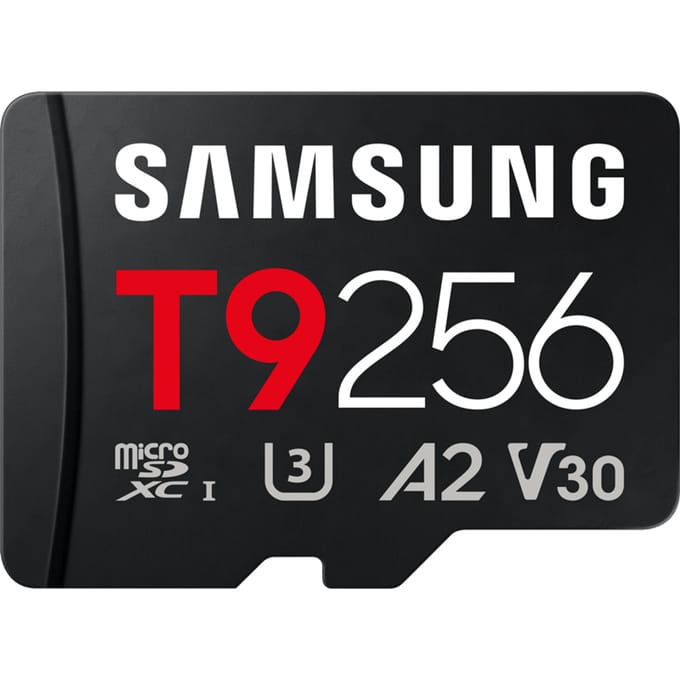 Samsung T9 microSDXC-kaart Retail 256 GB UHS-I U3, A2 Application Performance Class, Class 10, v30 Video Speed Class