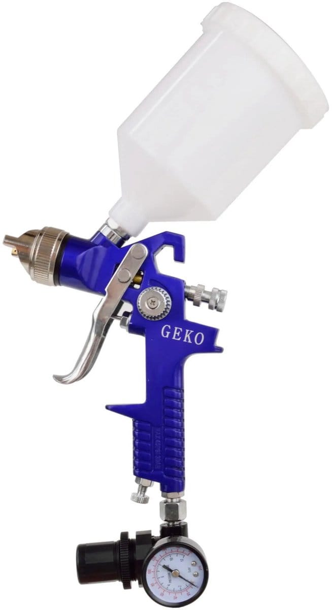 GEKO HVLP verfspuitpistool - 1,4 mm nozzle - met luchtregelaar - aluminium behuizing
