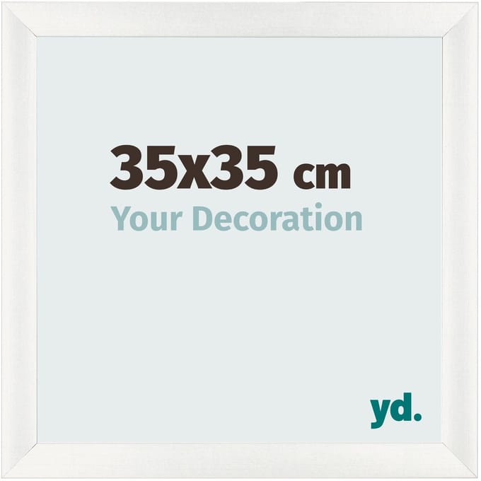 Your Decoration - Fotolijst 35x35 cm - MDF - Wit Geveegd - Pisa