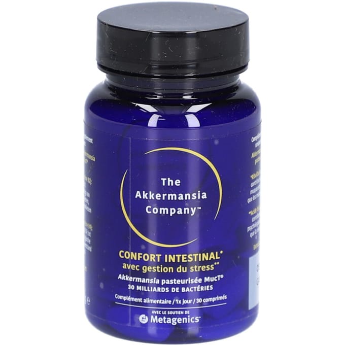 The Akkermansia Company® Darmcomfort met Stressmanagement 30 Gecomprimeerde tabletten