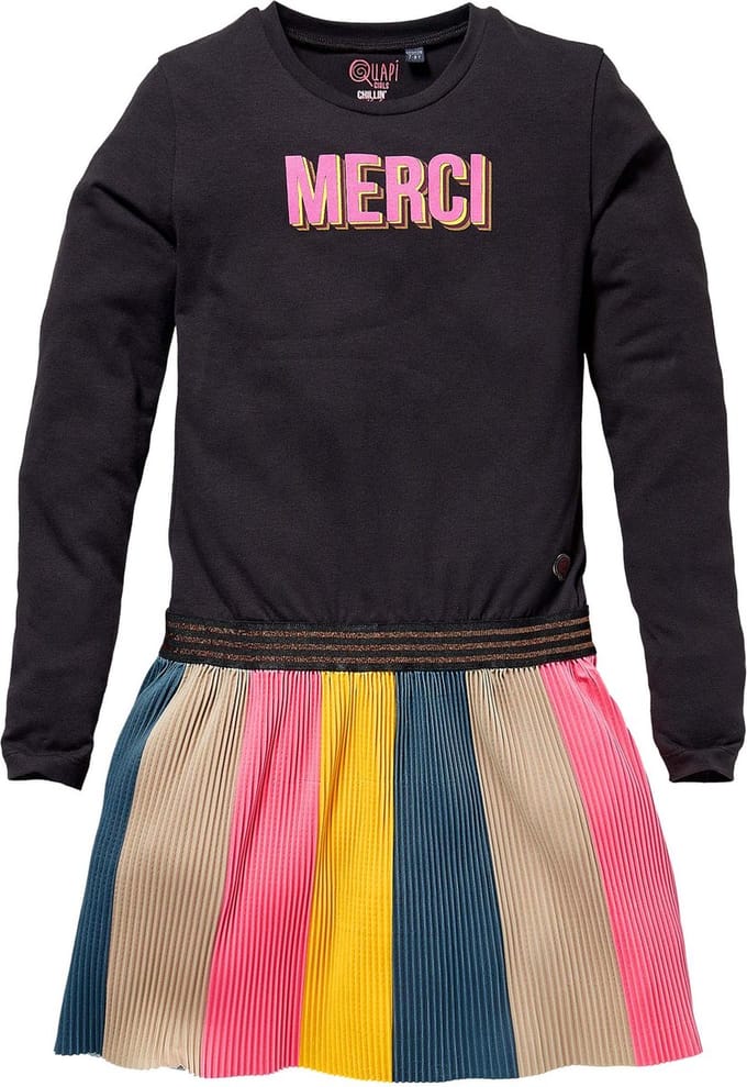 Quapi jurk Karen grey midnight - maat 98/104