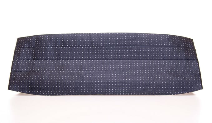 Dolce & Gabbana Blauwe Taille Smoking Tuxedo Kummerbund Gordel