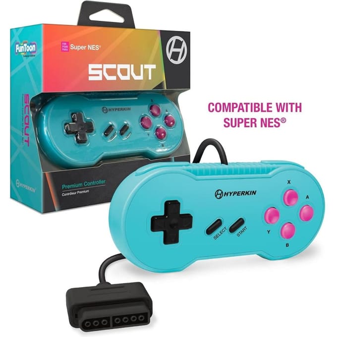 Hyperkin Premium Hyper Beach Snes Sfc Controller Scout