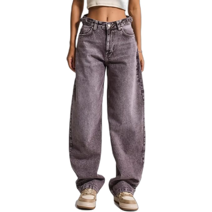 It's Basic - SKATER MID RISE JEANS - GRAY