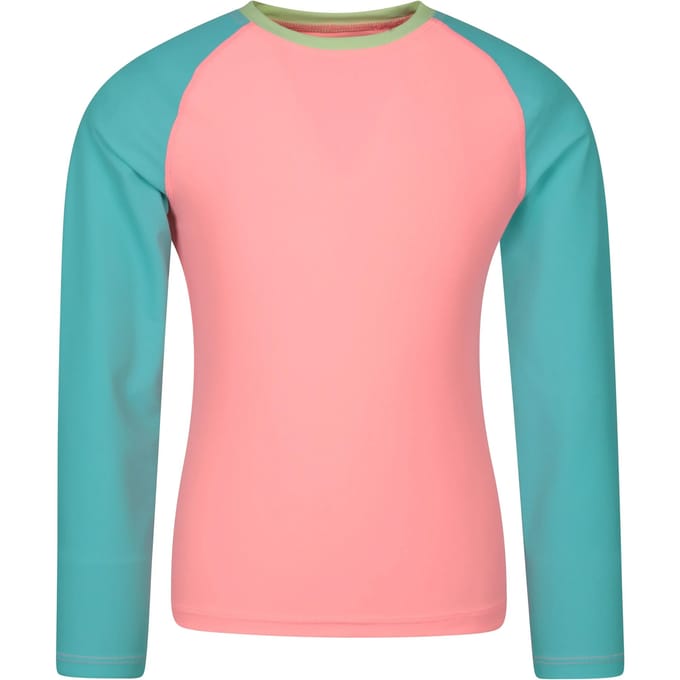 Mountain Warehouse Rash Top met lange mouwen voor kinderen/Kinderen (Turquoise)