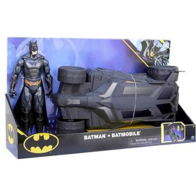 DC Comics Batman - Speelfiguur - Batmobile met Batman - 30cm