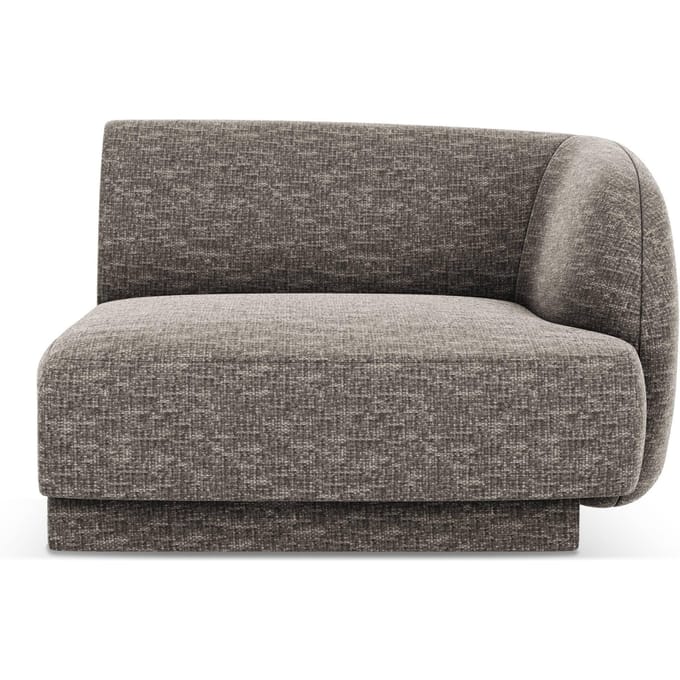 Modulair hoekelement Miley rechts chenille | Micadoni Limited Edition