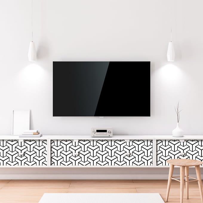 Scandinavische meubelsticker, Hagen-stijl, 40 x 60 cm