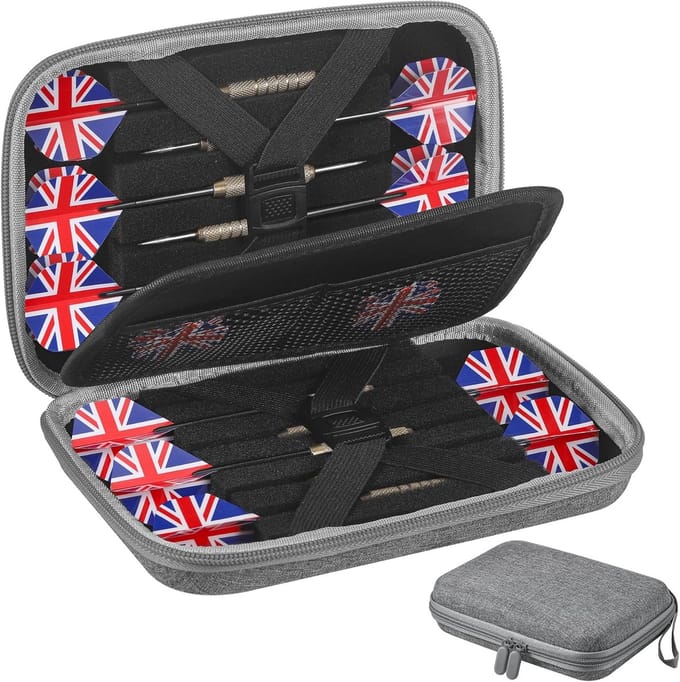 Stevige Darttas voor 12 Darts en Accessoires