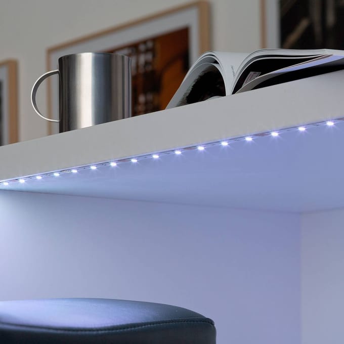 BRILONER - WiFi LED Strip 5m - via App en afstandsbediening werkbaar - Wifi vorr IOS en Android - RGB - bruikbaar met Amazon Echo en Google Home