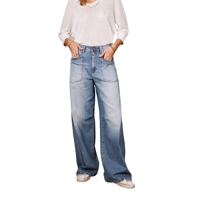 Vrouwen wide leg jeans Freeman T Porter Gaby