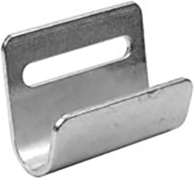 Platte haak - Voor spanbanden - 65 x 50mm