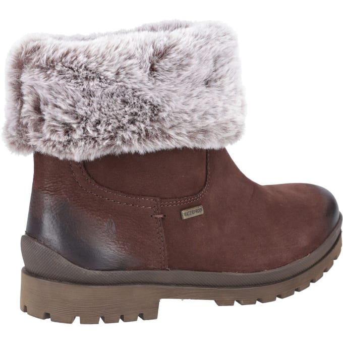 Hush Puppies Alice Leer Vrouwen Bruin Laarzen