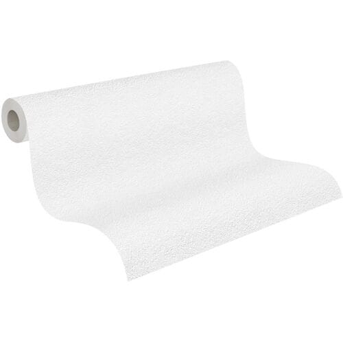 AS CRÉATION Overschilderbaar structuurbehang, 10 m x 53 cm (Gipsstructuur, wit, 10,05 x 0,53 m)