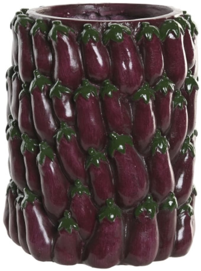 Aubergine bloempot - Item Int.